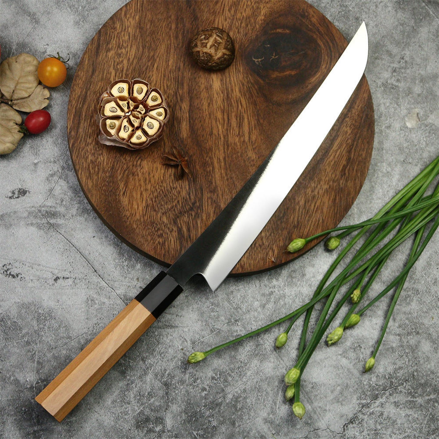 Japanese Chef's Knife | Kiritsuke 10.5 inch Knive 440C Steel Olive Wood Handle